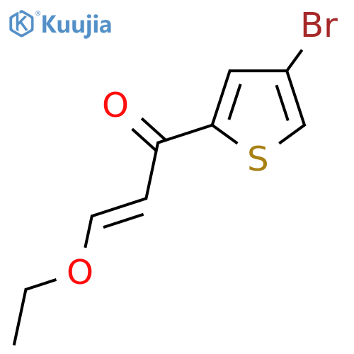 1-(4-bromothiophen-2-yl)-3-ethoxyprop-2-en-1-one structure