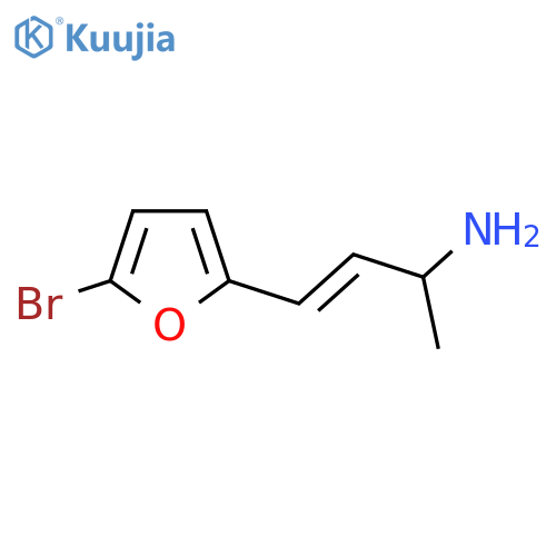 4-(5-Bromofuran-2-yl)but-3-en-2-amine structure