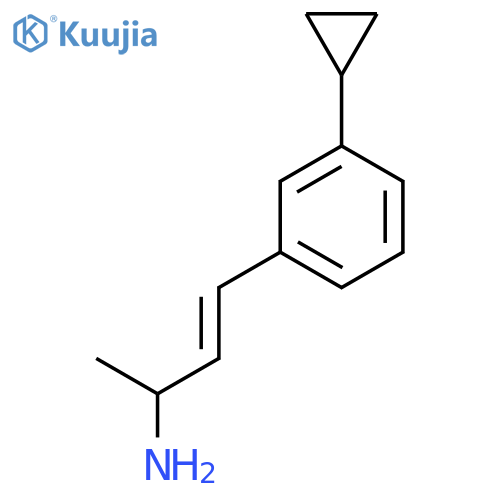 4-(3-cyclopropylphenyl)but-3-en-2-amine structure