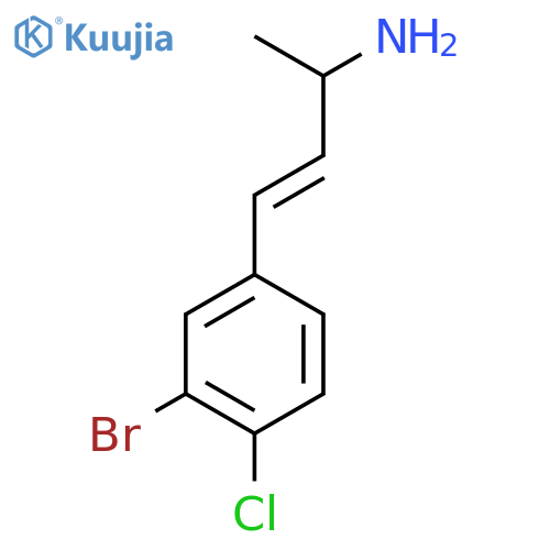 4-(3-bromo-4-chlorophenyl)but-3-en-2-amine structure
