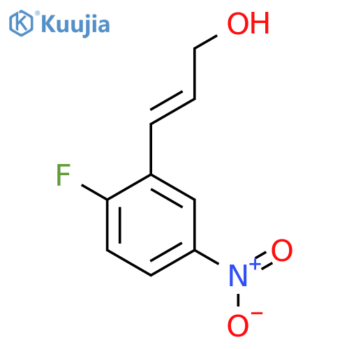 3-(2-fluoro-5-nitrophenyl)prop-2-en-1-ol structure