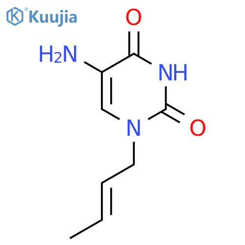 5-amino-1-(but-2-en-1-yl)-1,2,3,4-tetrahydropyrimidine-2,4-dione structure