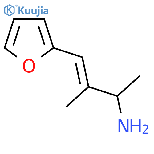 4-(furan-2-yl)-3-methylbut-3-en-2-amine structure