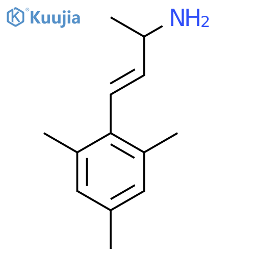 4-(2,4,6-trimethylphenyl)but-3-en-2-amine structure