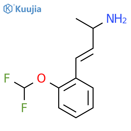 4-2-(difluoromethoxy)phenylbut-3-en-2-amine structure