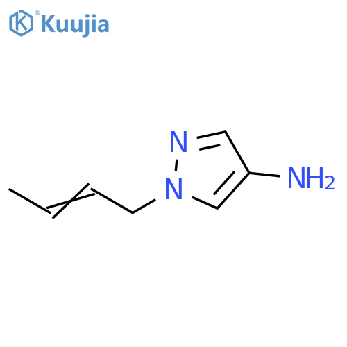 1H-Pyrazol-4-amine, 1-(2-buten-1-yl)- structure