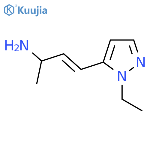 4-(1-ethyl-1H-pyrazol-5-yl)but-3-en-2-amine structure
