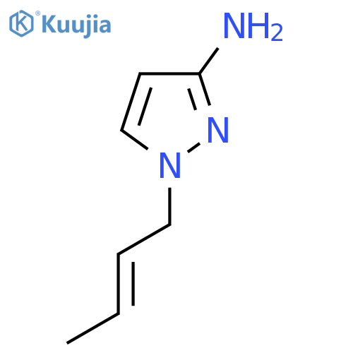 1-(But-2-en-1-yl)-1H-pyrazol-3-amine structure