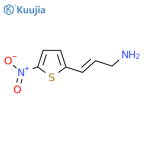 3-(5-nitrothiophen-2-yl)prop-2-en-1-amine structure