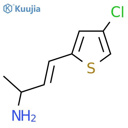 4-(4-chlorothiophen-2-yl)but-3-en-2-amine structure