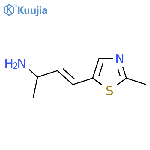 4-(2-Methyl-1,3-thiazol-5-yl)but-3-en-2-amine structure