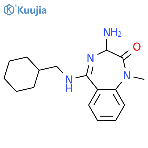 2H-1,4-Benzodiazepin-2-one,3-amino-5-(cyclohexylmethylamino)-1,3-dihydro-1-methyl- structure