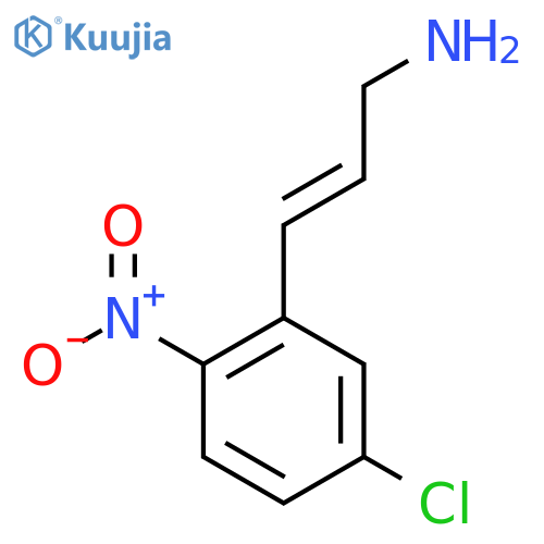 3-(5-chloro-2-nitrophenyl)prop-2-en-1-amine structure