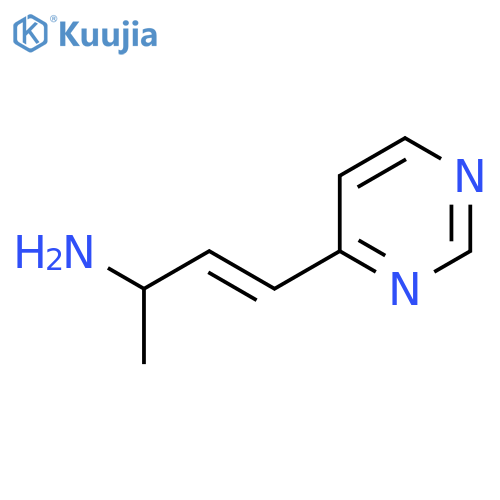 4-(pyrimidin-4-yl)but-3-en-2-amine structure