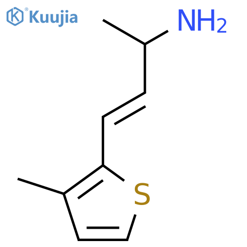 4-(3-methylthiophen-2-yl)but-3-en-2-amine structure