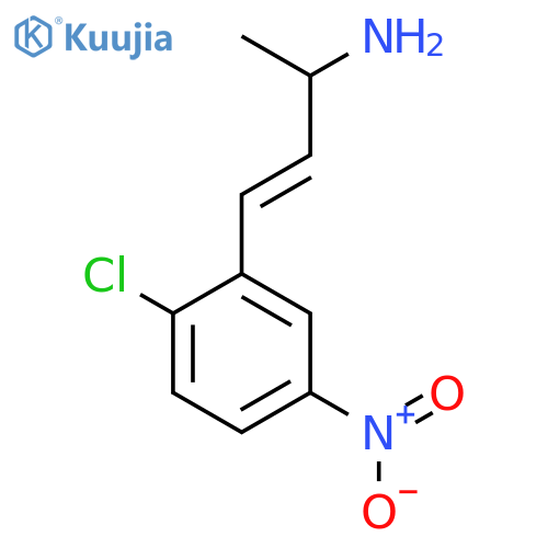 4-(2-chloro-5-nitrophenyl)but-3-en-2-amine structure