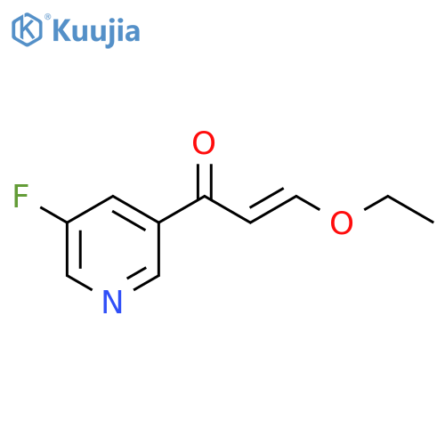 3-ethoxy-1-(5-fluoropyridin-3-yl)prop-2-en-1-one structure