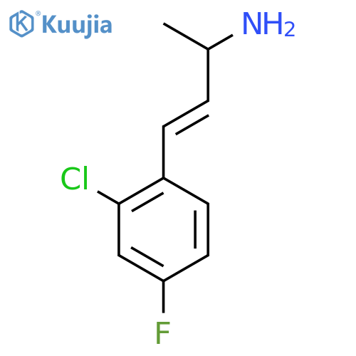 4-(2-Chloro-4-fluorophenyl)but-3-en-2-amine structure