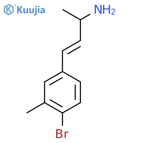 4-(4-Bromo-3-methylphenyl)but-3-en-2-amine structure
