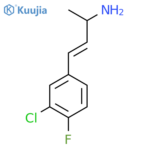 4-(3-chloro-4-fluorophenyl)but-3-en-2-amine structure