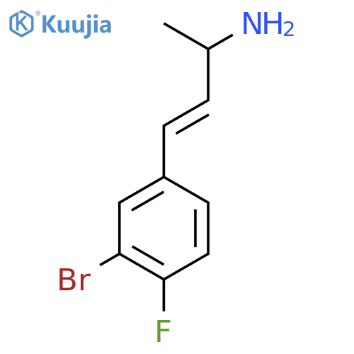 4-(3-bromo-4-fluorophenyl)but-3-en-2-amine structure