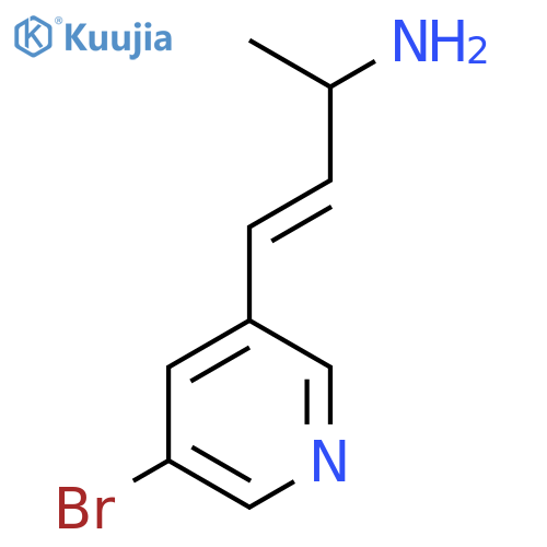 4-(5-bromopyridin-3-yl)but-3-en-2-amine structure