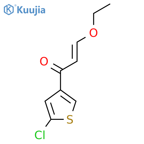 1-(5-chlorothiophen-3-yl)-3-ethoxyprop-2-en-1-one structure