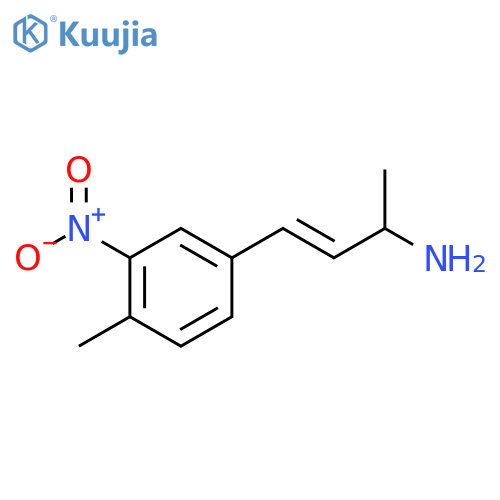 4-(4-methyl-3-nitrophenyl)but-3-en-2-amine structure