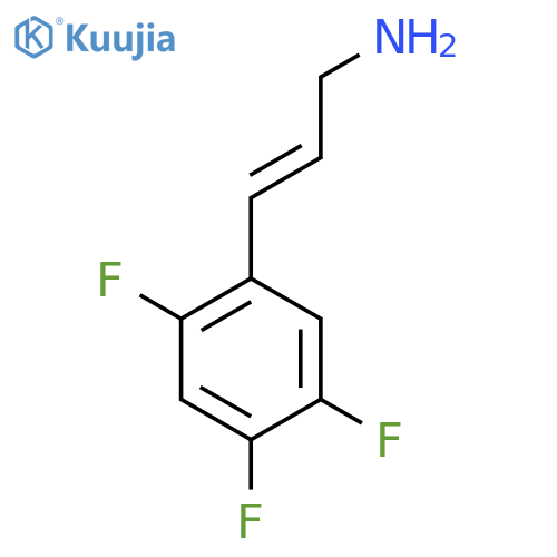 3-(2,4,5-trifluorophenyl)prop-2-en-1-amine structure