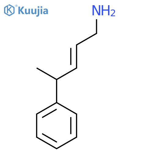 4-phenylpent-2-en-1-amine structure