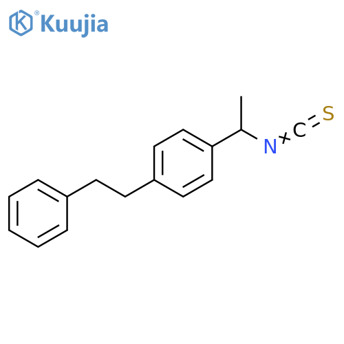 Benzene, 1-(1-isothiocyanatoethyl)-4-(2-phenylethyl)- structure