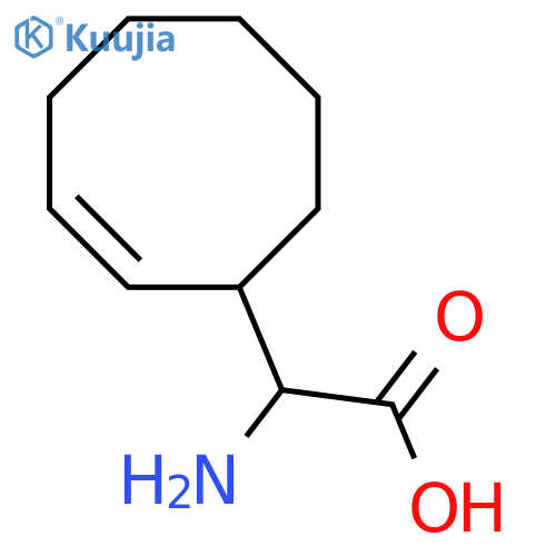 2-Amino-2-(cyclooct-2-en-1-yl)acetic acid structure