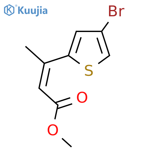 methyl (2Z)-3-(4-bromothiophen-2-yl)but-2-enoate structure