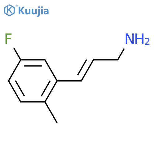 3-(5-fluoro-2-methylphenyl)prop-2-en-1-amine structure