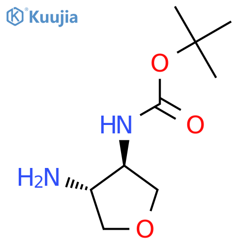 Tert-butyl N-[(3R,4R)-4-aminooxolan-3-yl]carbamate structure