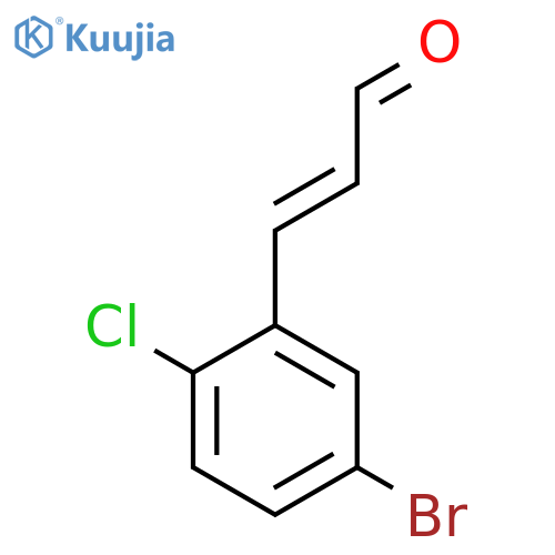3-(5-Bromo-2-chlorophenyl)prop-2-enal structure