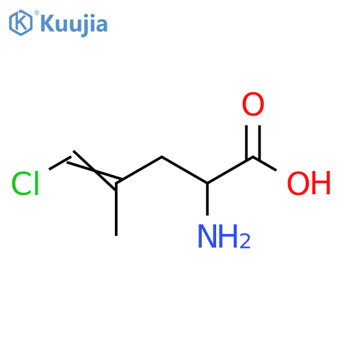2-amino-5-chloro-4-methylpent-4-enoic acid structure