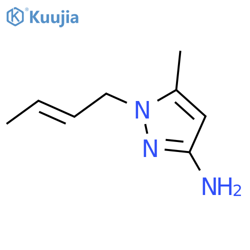 1-(But-2-en-1-yl)-5-methyl-1H-pyrazol-3-amine structure