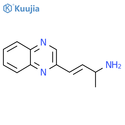 4-(quinoxalin-2-yl)but-3-en-2-amine structure