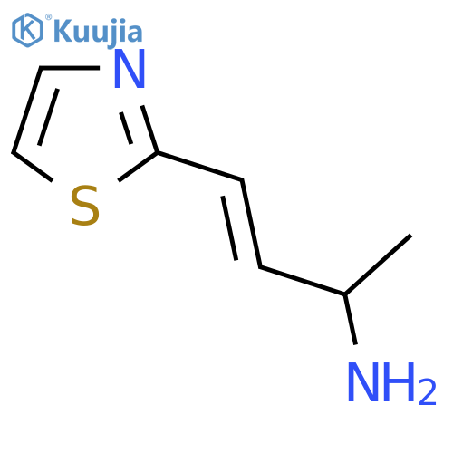 4-(1,3-thiazol-2-yl)but-3-en-2-amine structure