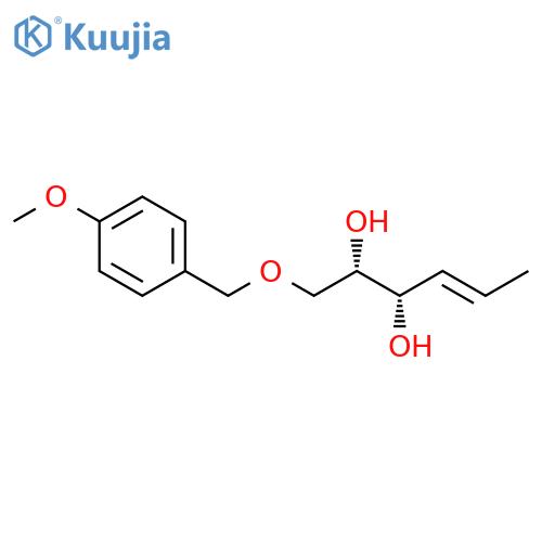 4-Hexene-2,3-diol, 1-[(4-methoxyphenyl)methoxy]-, (2S,3S,4E)- structure