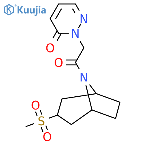 2-(2-{3-methanesulfonyl-8-azabicyclo3.2.1octan-8-yl}-2-oxoethyl)-2,3-dihydropyridazin-3-one structure