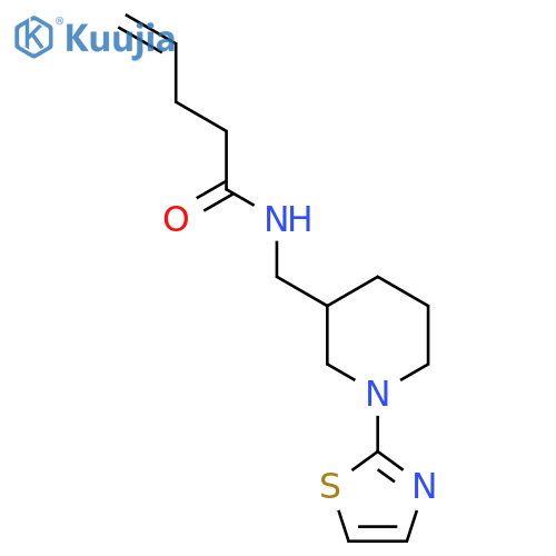 N-((1-(thiazol-2-yl)piperidin-3-yl)methyl)pent-4-enamide structure