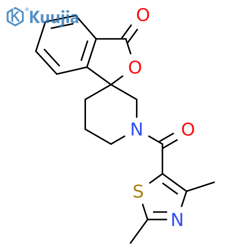 1'-(2,4-dimethyl-1,3-thiazole-5-carbonyl)-3H-spiro2-benzofuran-1,3'-piperidine-3-one structure