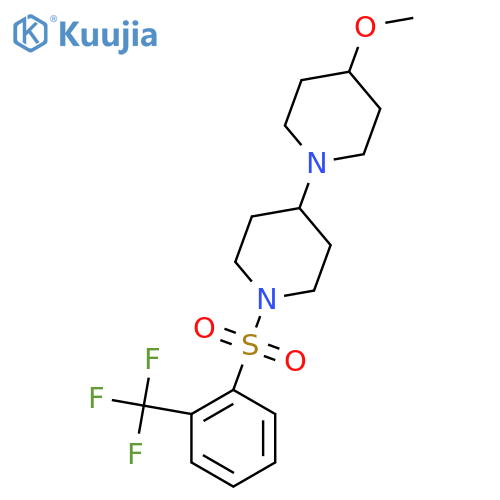 4-methoxy-1'-2-(trifluoromethyl)benzenesulfonyl-1,4'-bipiperidine structure