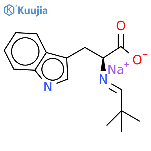 N-(2,2-Dimethylpropylidene)-L-tryptophan Monosodium Salt structure