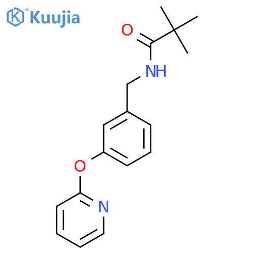 2,2-dimethyl-N-{3-(pyridin-2-yloxy)phenylmethyl}propanamide structure