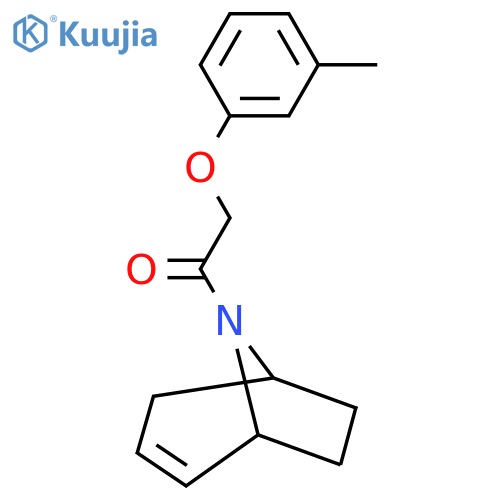 1-((1R,5S)-8-azabicyclo[3.2.1]oct-2-en-8-yl)-2-(m-tolyloxy)ethanone structure