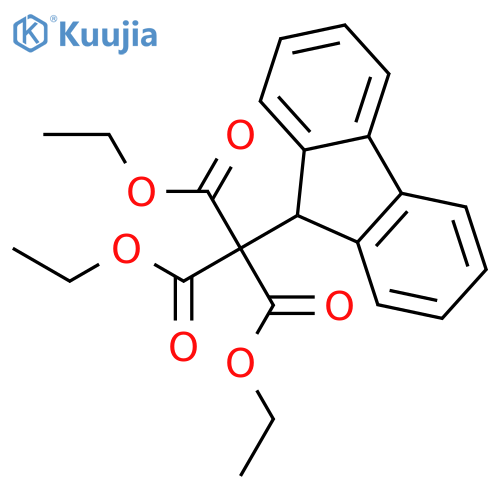 methanetricarboxylic acid, 1-(9H-fluoren-9-yl)-, triethyl ester structure