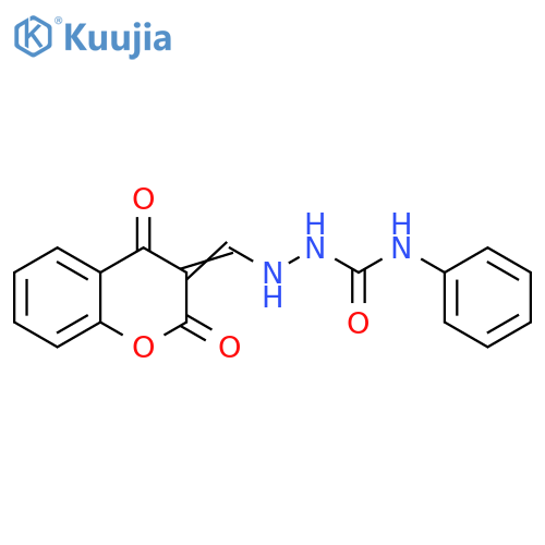 Hydrazinecarboxamide,2-[(2,4-dioxo-2H-1-benzopyran-3(4H)-ylidene)methyl]-N-phenyl- structure